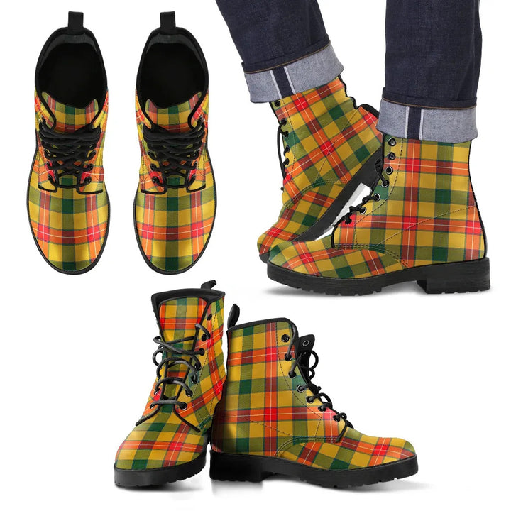 Scottish Baxter Clan Tartan Leather Boots
