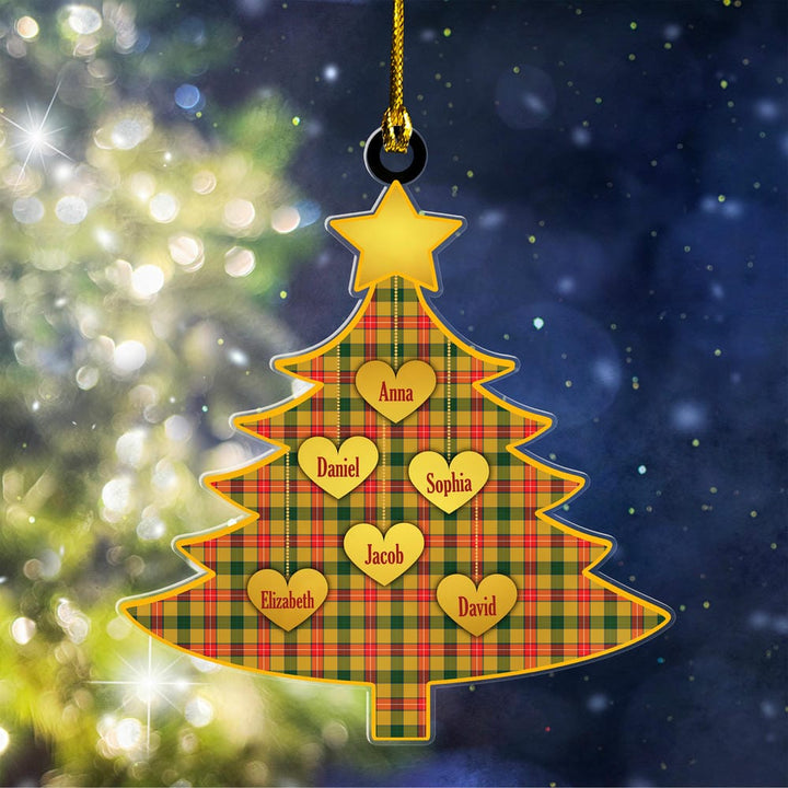 Scottish Baxter Clan Tartan Ornament Custom Family Christmas Tree Tartan Plaid 1