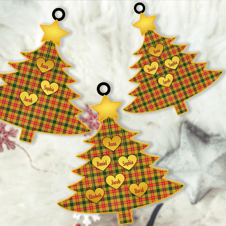 Scottish Baxter Clan Tartan Ornament Custom Family Christmas Tree Tartan Plaid 2