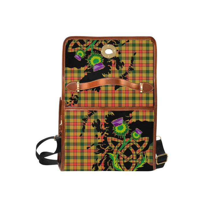 Scottish Baxter Clan Tartan Waterproof Canvas Bag With Thistle Tartan Plaid 6