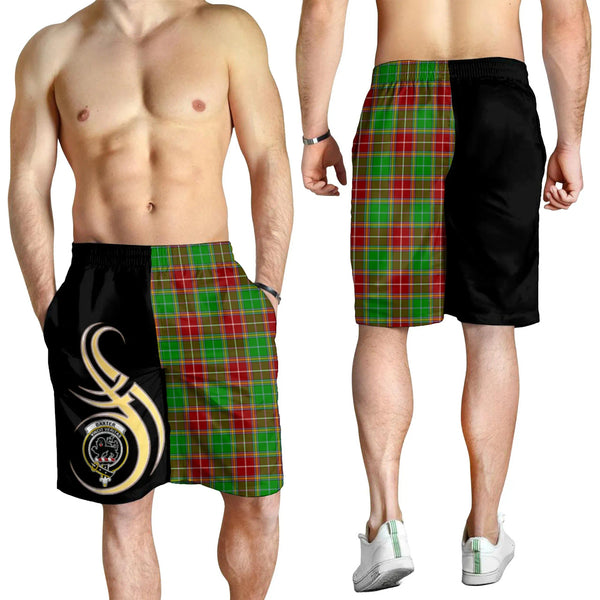 Scottish Baxter Modern Clan Crest Tartan Believe in Me Men's Shorts