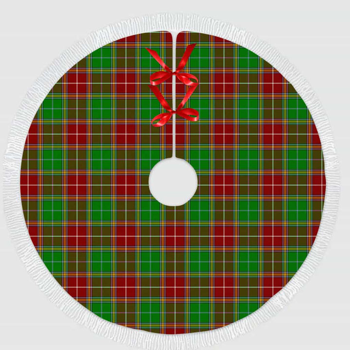 Scottish Baxter Modern Clan Tartan Christmas Tree Skirt Tassels 1 Tartan Plaid