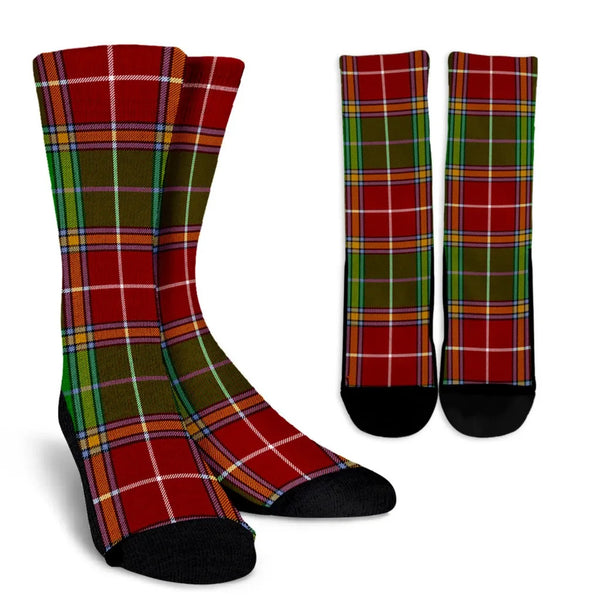 Scottish Baxter Modern Clan Tartan Crew Socks