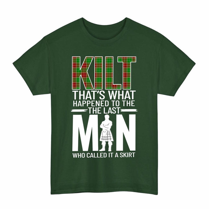Scottish Baxter Modern Clan Tartan Funny Scotland Kilt T-Shirt Tartan Plaid Forest Green Color