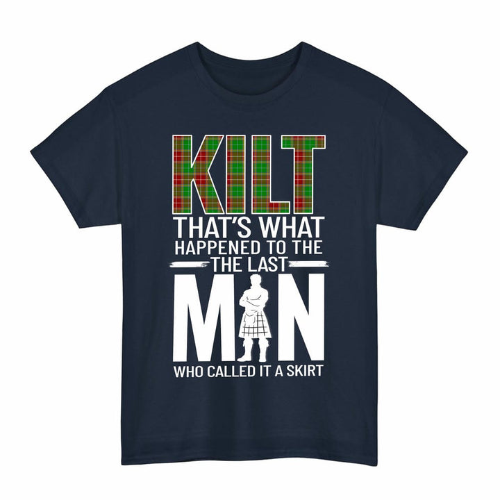 Scottish Baxter Modern Clan Tartan Funny Scotland Kilt T-Shirt Tartan Plaid Navy Color