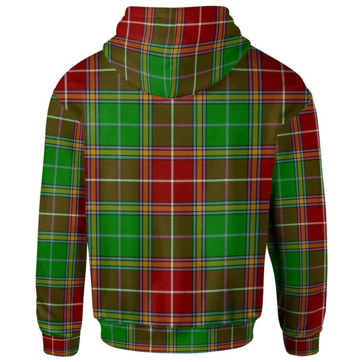 Scottish Baxter Modern Clan Tartan Hoodie Back Side Tartan Plaid