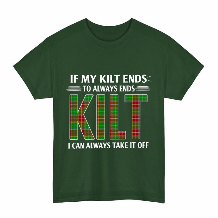 Scottish Baxter Modern Clan Tartan Kilt Pride T-Shirt Tartan Plaid Forest Green Color