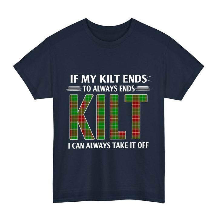 Scottish Baxter Modern Clan Tartan Kilt Pride T-Shirt Tartan Plaid Navy Color