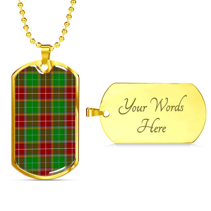 Scottish Baxter Modern Clan Tartan Military Dog Tag Necklace Tartan Plaid 4