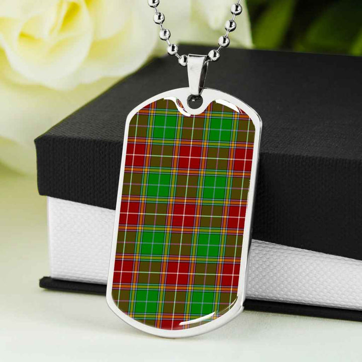 Scottish Baxter Modern Clan Tartan Military Dog Tag Necklace Tartan Plaid 5