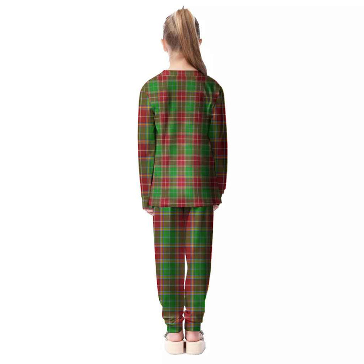 Scottish Baxter Modern Clan Tartan Pajama Set Kid Back Side Tartan Plaid