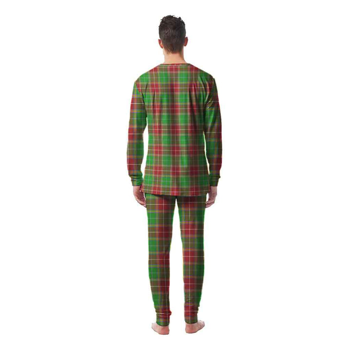Scottish Baxter Modern Clan Tartan Pajama Set Men Back Side Tartan Plaid