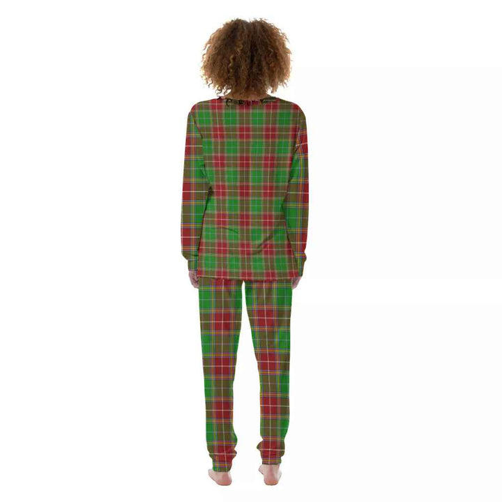 Scottish Baxter Modern Clan Tartan Pajama Set Women Back Side Tartan Plaid