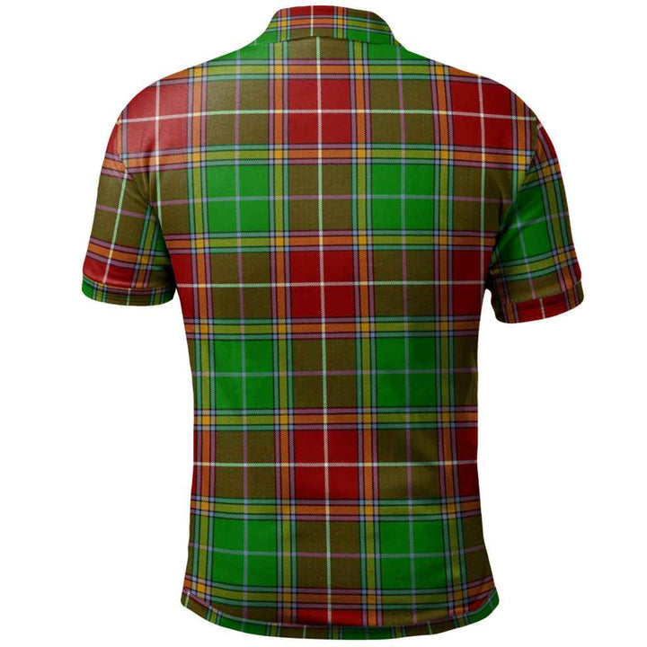 Scottish Baxter Modern Clan Tartan Polo Shirt Back Side Tartan Plaid