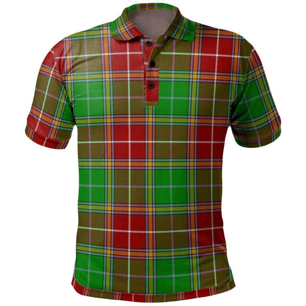 Scottish Baxter Modern Clan Tartan Polo Shirt Front Side Tartan Plaid
