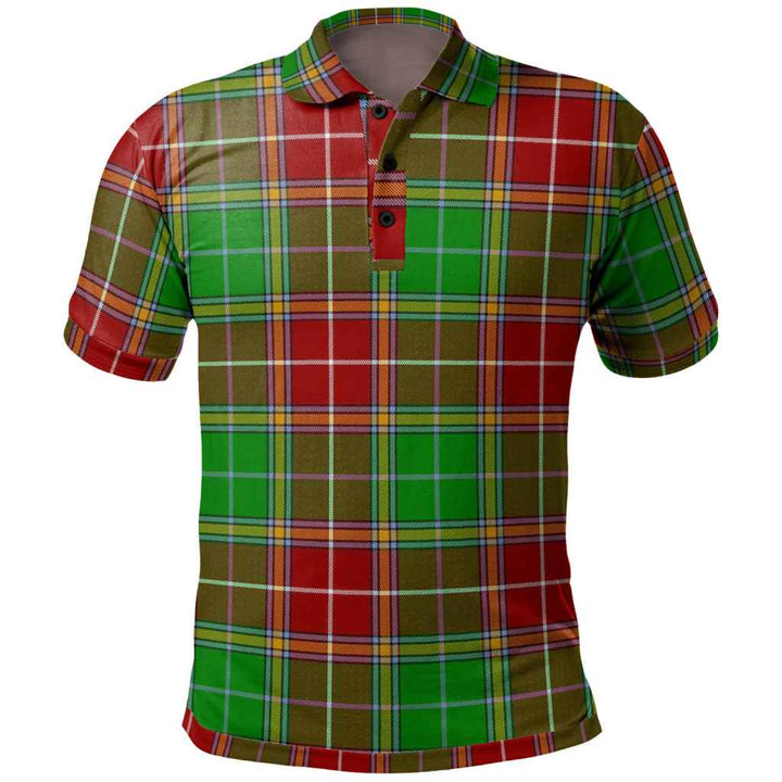 Scottish Baxter Modern Clan Tartan Polo Shirt Front Side Tartan Plaid
