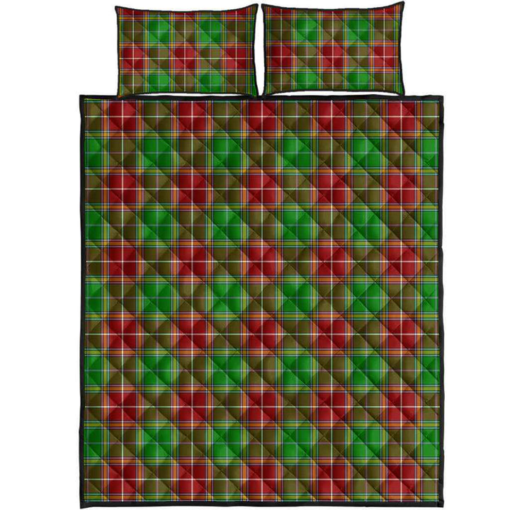 Scottish Baxter Modern Clan Tartan Quilt Bed Set Tartan Plaid 1