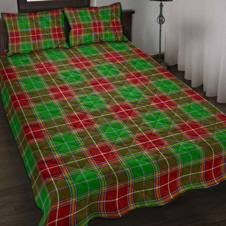 Scottish Baxter Modern Clan Tartan Quilt Bed Set Tartan Plaid 2