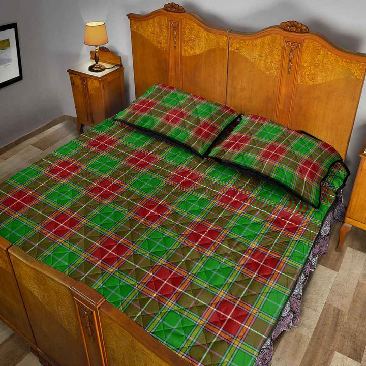 Scottish Baxter Modern Clan Tartan Quilt Bed Set Tartan Plaid 5