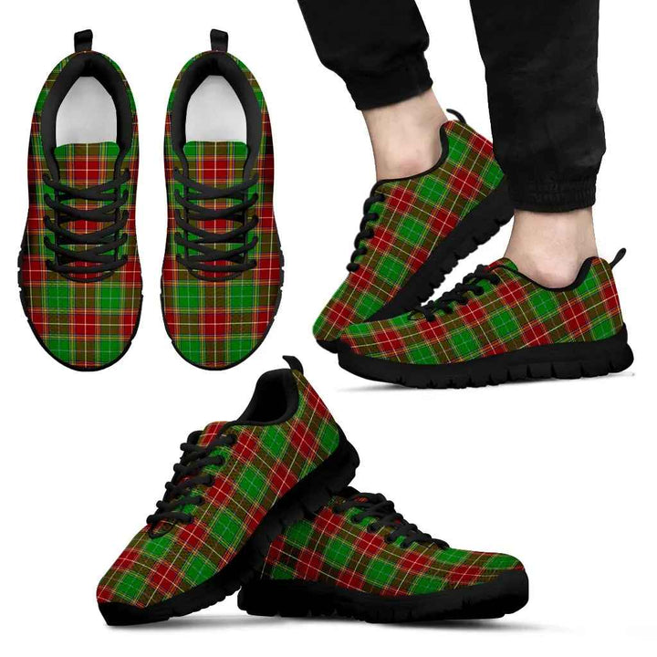 Scottish Baxter Modern Clan Tartan Sneakers Black Sole Tartan Plaid