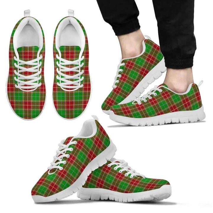 Scottish Baxter Modern Clan Tartan Sneakers White Sole Tartan Plaid