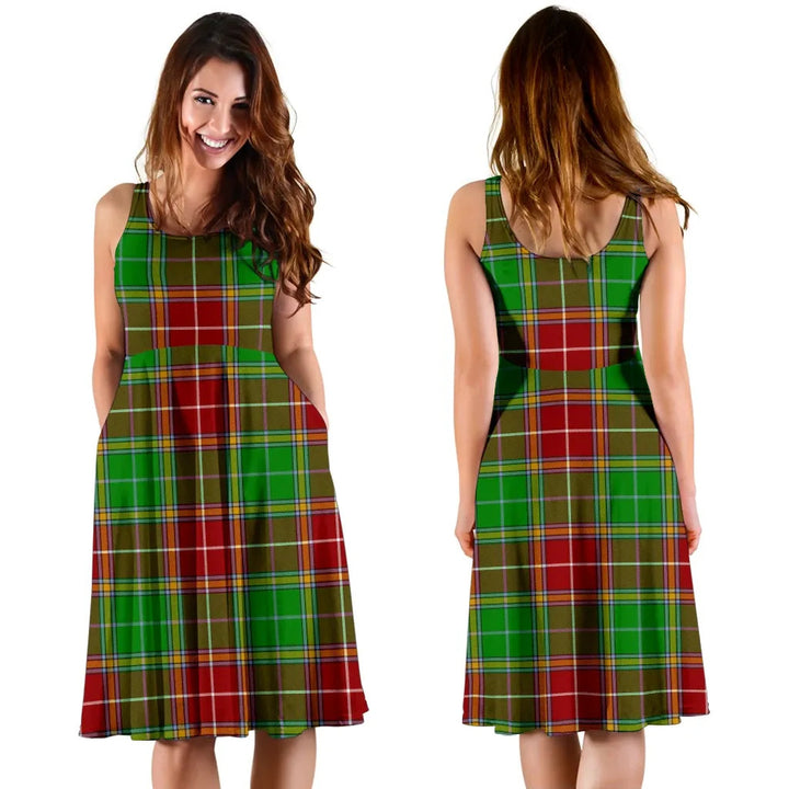 Scottish Baxter Modern Clan Tartan Women Midi Dress