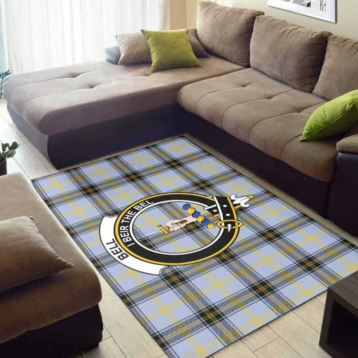 Scottish Bell Clan Crest Tartan Area Rug Tartan Plaid 2
