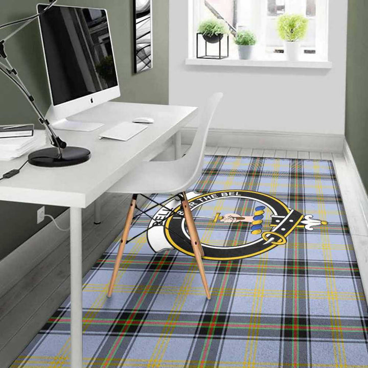 Scottish Bell Clan Crest Tartan Area Rug Tartan Plaid 4