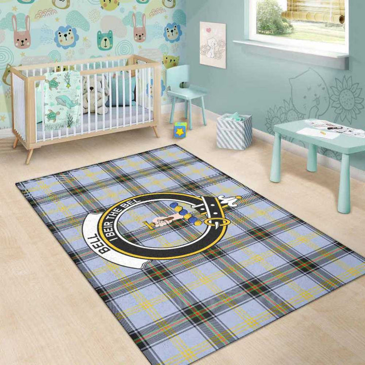 Scottish Bell Clan Crest Tartan Area Rug Tartan Plaid 5