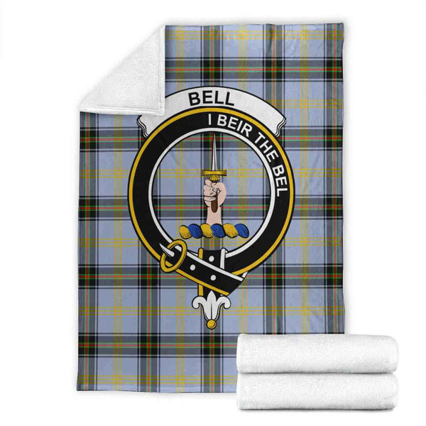 Scottish Bell Clan Crest Tartan Blanket Tartan Plaid 1