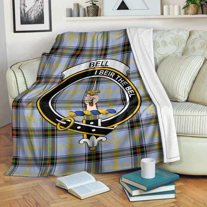 Scottish Bell Clan Crest Tartan Blanket Tartan Plaid 2