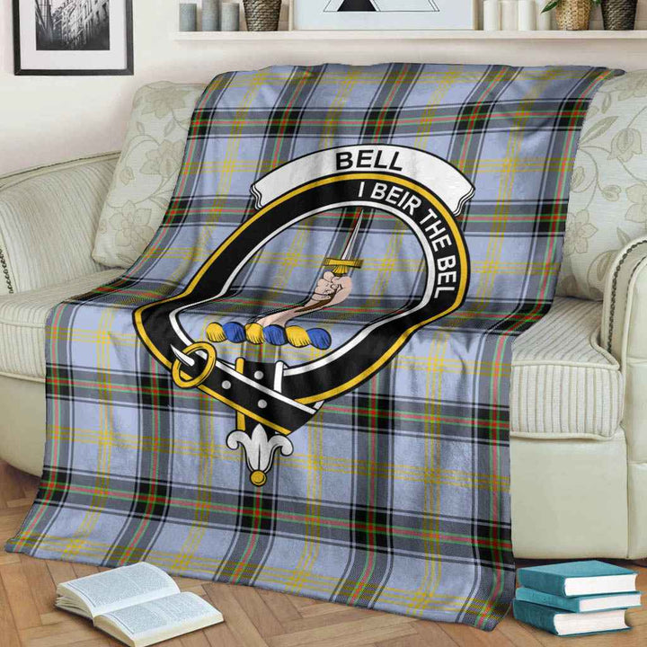 Scottish Bell Clan Crest Tartan Blanket Tartan Plaid 3