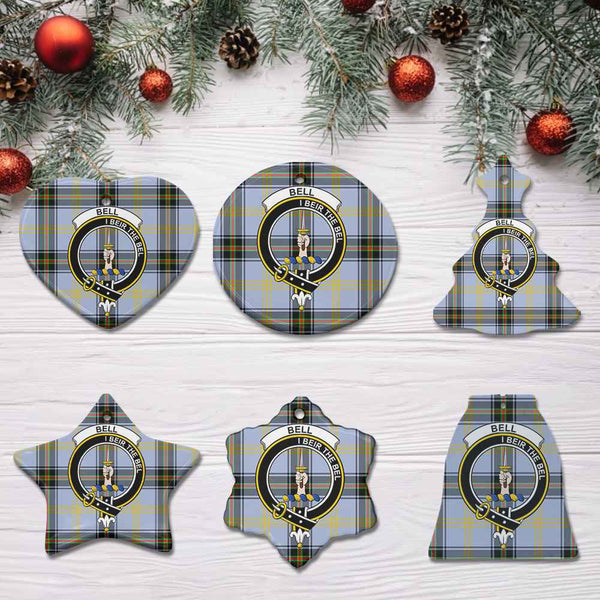 Scottish Bell Shape Clan Crest Tartan Ceramic Ornament All Tartan Plaid