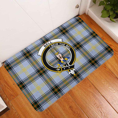 Scottish Bell Clan Crest Tartan Door Mat Tartan Plaid 3