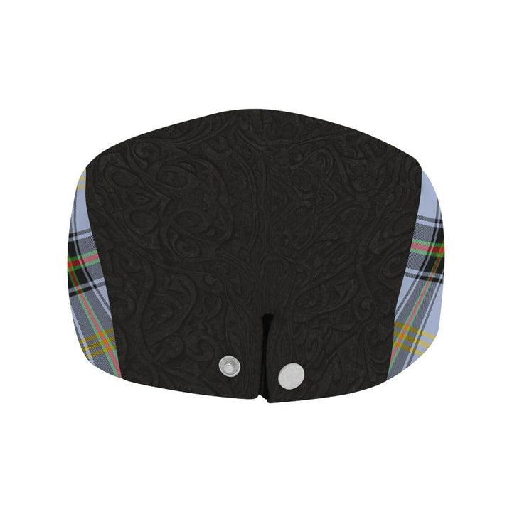 Scottish Bell Clan Crest Tartan Flat Cap - Scratch Style Tartan Plaid 4