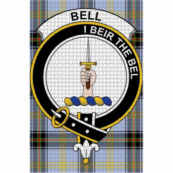 Scottish Bell Clan Crest Tartan Jigsaw Puzzle 1