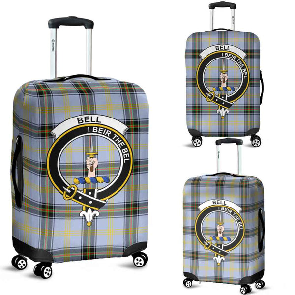Scottish Bell Clan Crest Tartan Luggage Cover Tartan Plaid 1