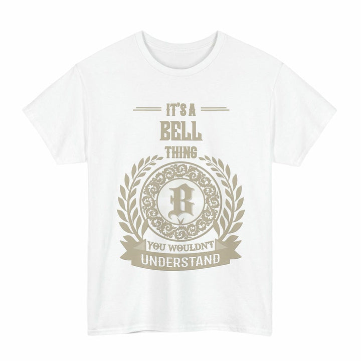 Scottish Bell Clan Tartan T-Shirt - Vintage Family Name Tartan Plaid White Color