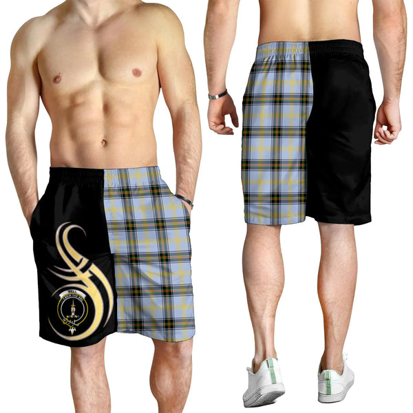 Scottish Bell of The Borders Clan Crest Tartan Believe in Me Men's Shorts