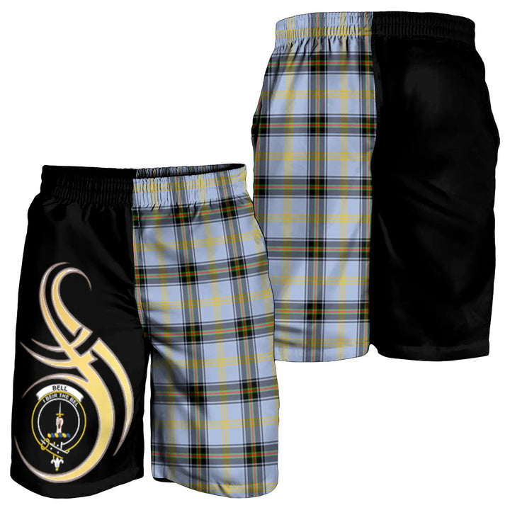 Scottish Bell of The Borders Clan Crest Tartan Believe in Me Men's Shorts