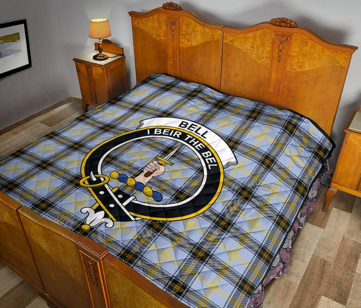Scottish Bell of The Borders Clan Crest Tartan Quilt Tartan Plaid 12