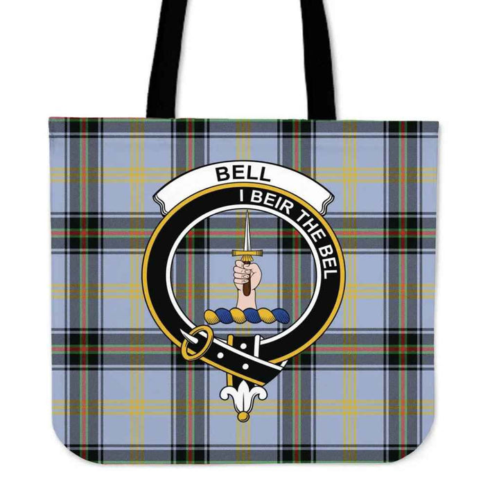 Scottish Bell Of The Borders Clan Crest Tartan Tote Bag Tartan Plaid