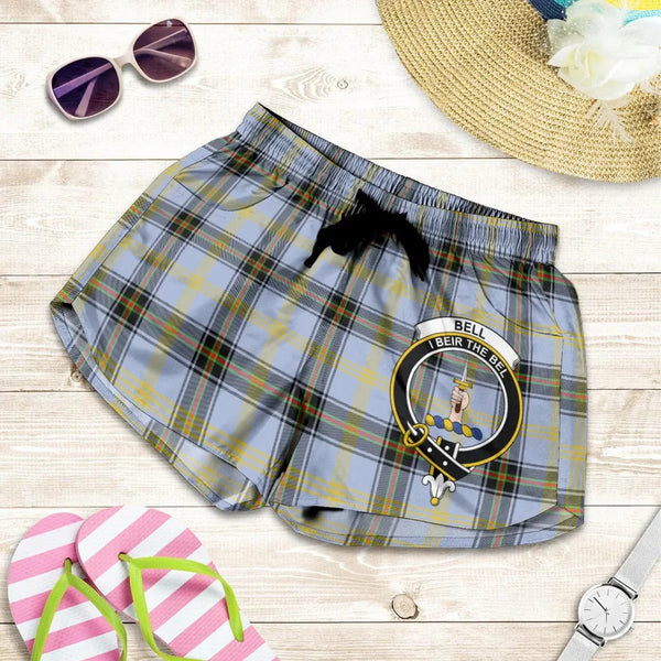 Scottish Bell of The Borders Clan Crest Tartan Women Shorts