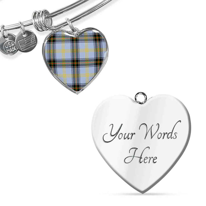 Scottish Bell of the Borders Clan Tartan Bangle Heart Tartan Plaid 3
