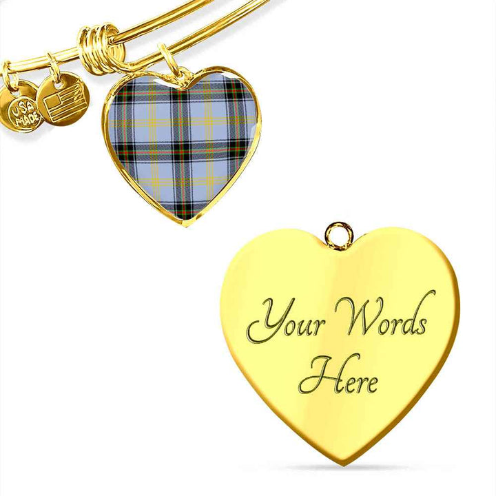 Scottish Bell of the Borders Clan Tartan Bangle Heart Tartan Plaid 4