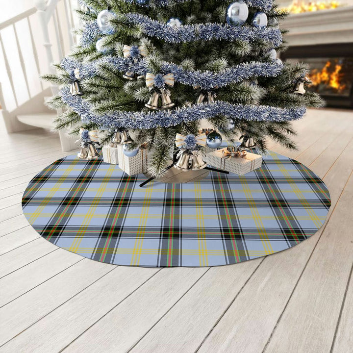 Scottish Bell of the Borders Clan Tartan Christmas Tree Skirt No Tassels 3 Tartan Plaid