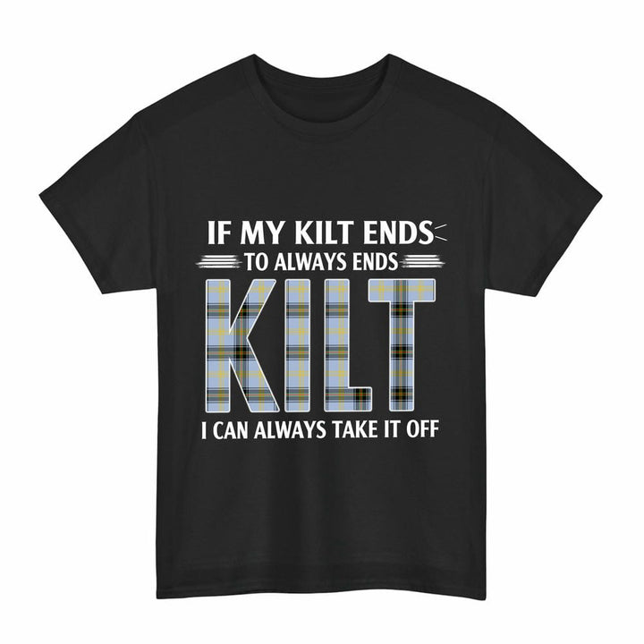 Scottish Bell of the Borders Clan Tartan Kilt Pride T-Shirt Tartan Plaid Black Color