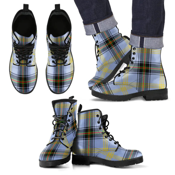 Scottish Bell of The Borders Clan Tartan Leather Boots