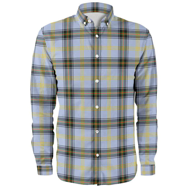 Scottish Bell of the Borders Clan Tartan Long Sleeve Shirt Front Side Tartan Plaid