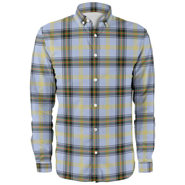Scottish Bell of the Borders Clan Tartan Long Sleeve Shirt Front Side Tartan Plaid